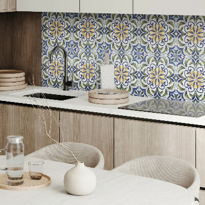 Vinyl wandbekleding Plantenpatroon met bloemen