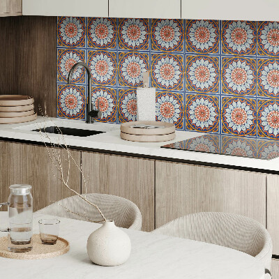 Vinyl wandbekleding Bloemenpatroon met details