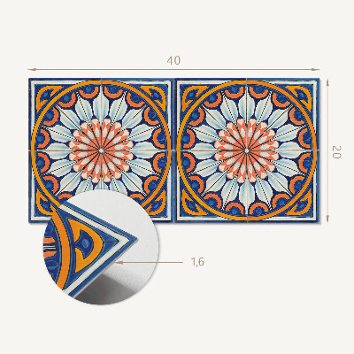 Vinyl wandbekleding Bloemenpatroon met details