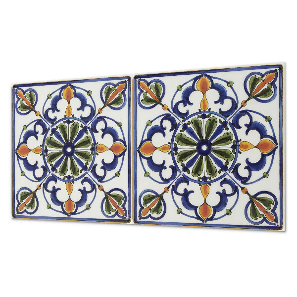 Vinyl wandbekleding Plantenpatroon met ornamenten