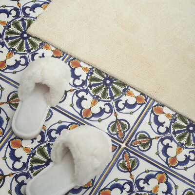 Vinyl wandbekleding Plantenpatroon met ornamenten