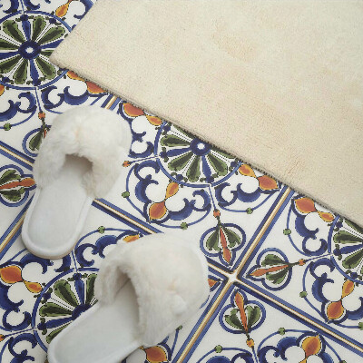 Vinyl wandbekleding Plantenpatroon met ornamenten