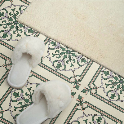 Vinyl wandpaneel Bloemenpatroon met ornamenten