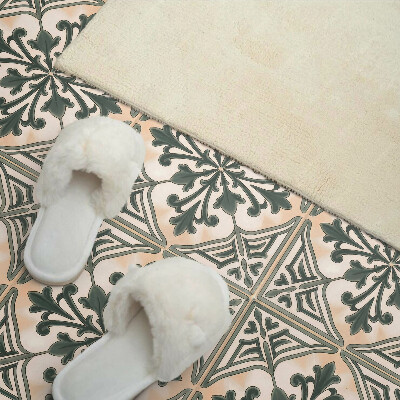 Vinyl wandbekleding Plantenpatroon in een vierkant