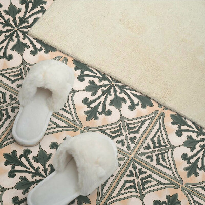 Vinyl wandbekleding Plantenpatroon in een vierkant