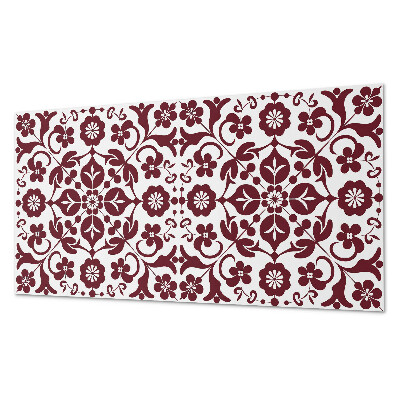 Vinyl wandpaneel Bloemenpatroon met ornamenten