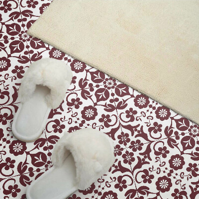 Vinyl wandpaneel Bloemenpatroon met ornamenten