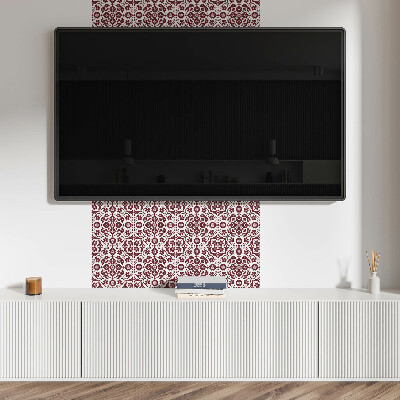 Vinyl wandpaneel Bloemenpatroon met ornamenten