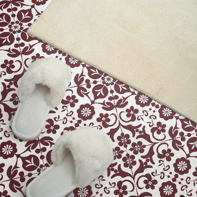 Vinyl wandpaneel Bloemenpatroon met ornamenten