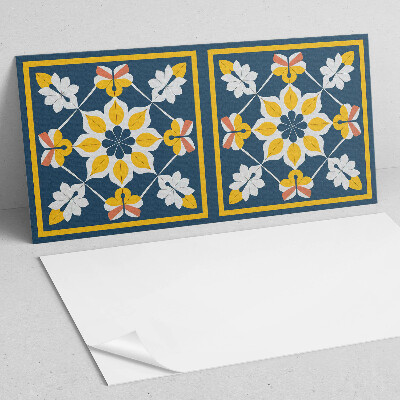 Pvc wandpaneel Bloemmotief in symmetrie