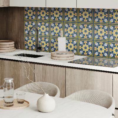 Pvc wandpaneel Bloemmotief in symmetrie