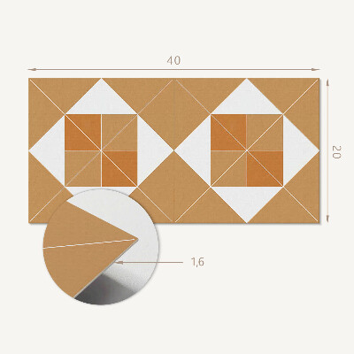 Pvc wandpaneel Geometrie in tinten