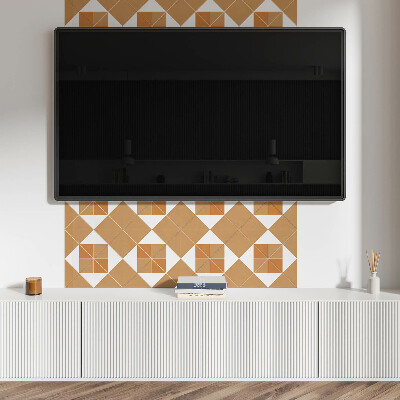 Pvc wandpaneel Geometrie in tinten