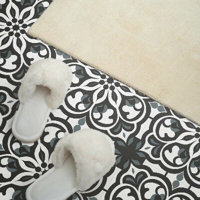 Vinyl wandbekleding Bloemenpatroon met ornamenten