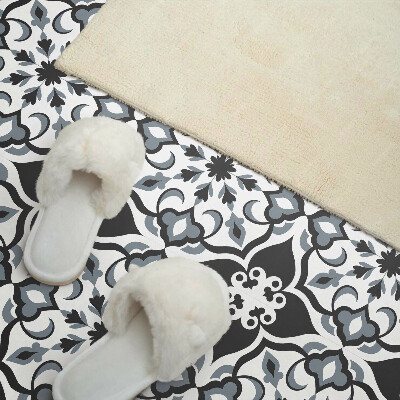 Vinyl wandpaneel Bloemenpatroon met ornamenten