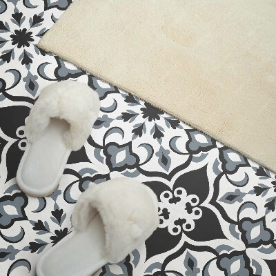 Vinyl wandpaneel Bloemenpatroon met ornamenten