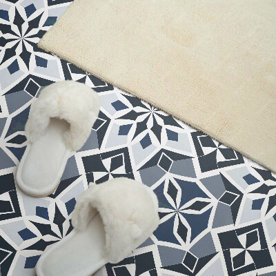 Vinyl wandbekleding Geometrisch bloemenpatroon