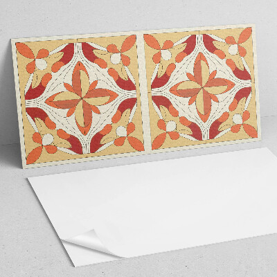 Vinyl wandbekleding Abstract bloemenpatroon