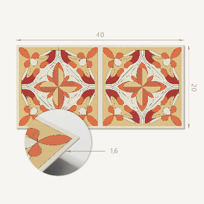 Vinyl wandbekleding Abstract bloemenpatroon