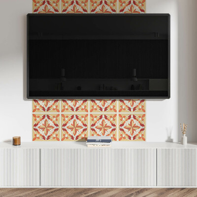 Vinyl wandbekleding Abstract bloemenpatroon