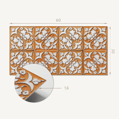 Vinyl wandbekleding Patroon met bloemmotieven