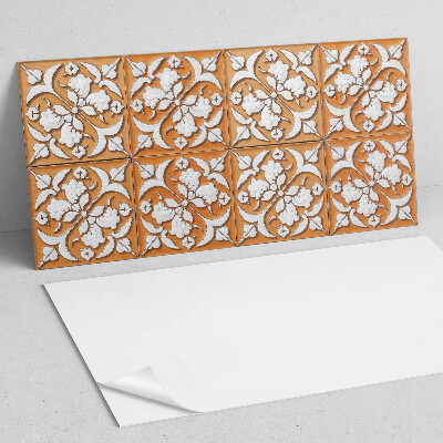 Vinyl wandbekleding Patroon met bloemmotieven