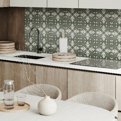 Pvc wandpaneel Plantenpatroon op tegels