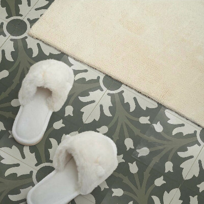 Pvc wandpaneel Plantenpatroon op tegels