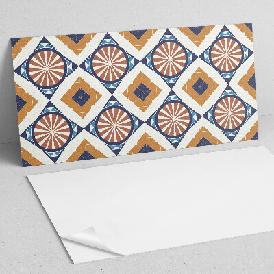 Vinyl wandbekleding Geometrisch patroon met cirkels