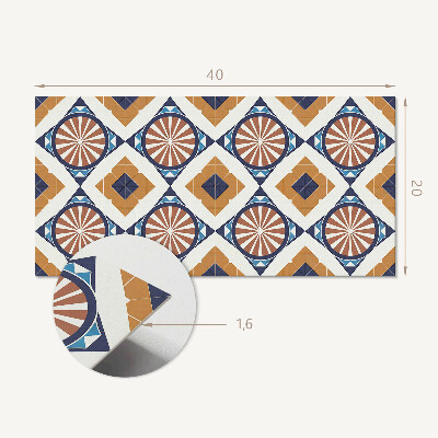 Vinyl wandbekleding Geometrisch patroon met cirkels