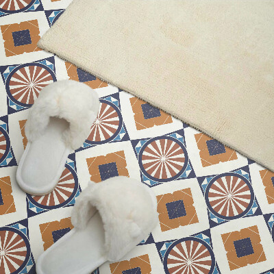 Vinyl wandbekleding Geometrisch patroon met cirkels