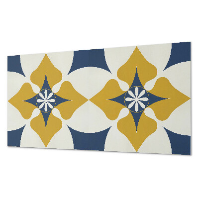 Vinyl wandpaneel Bloemenpatroon met symmetrie