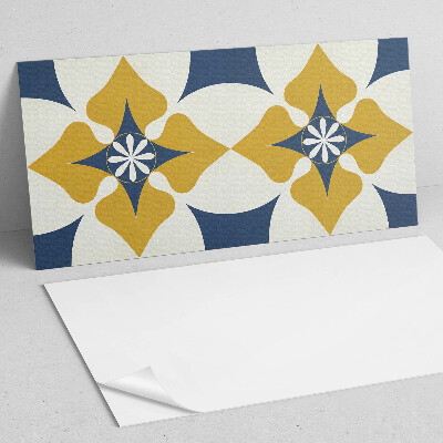 Vinyl wandpaneel Bloemenpatroon met symmetrie