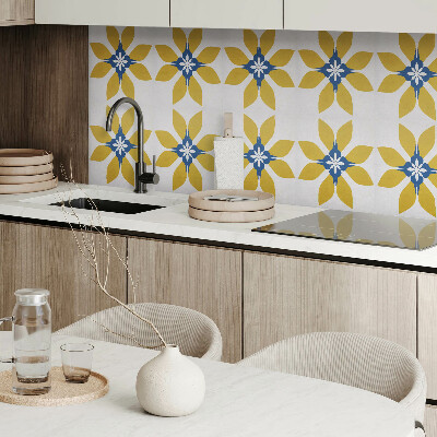 Pvc wandpaneel Bloemenpatroon met bladeren