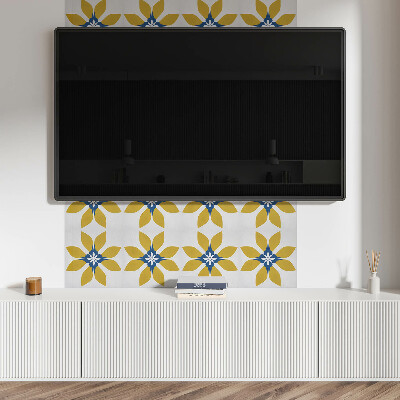 Pvc wandpaneel Bloemenpatroon met bladeren