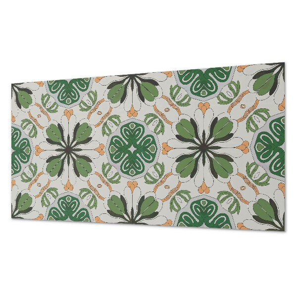 Vinyl wandbekleding Bloemmotief in symmetrie