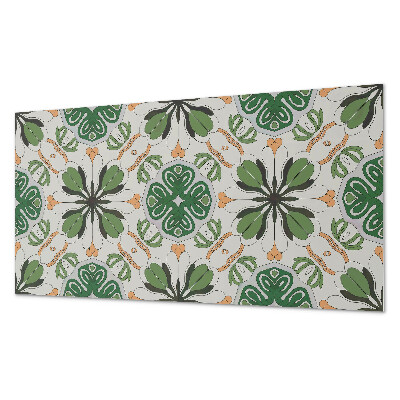 Vinyl wandbekleding Bloemmotief in symmetrie