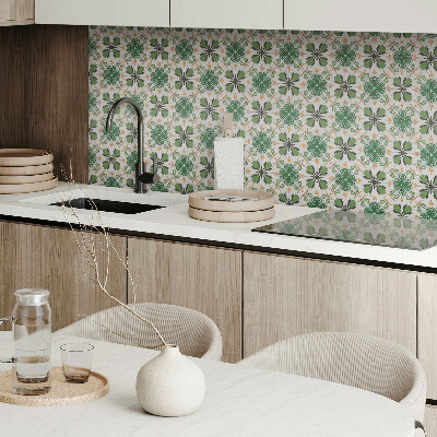 Vinyl wandbekleding Bloemmotief in symmetrie