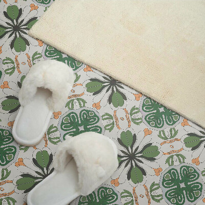 Vinyl wandbekleding Bloemmotief in symmetrie