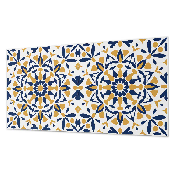 Vinyl wandbekleding Bloemmotief in symmetrie