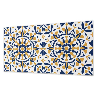 Vinyl wandbekleding Bloemmotief in symmetrie