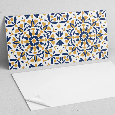 Vinyl wandbekleding Bloemmotief in symmetrie