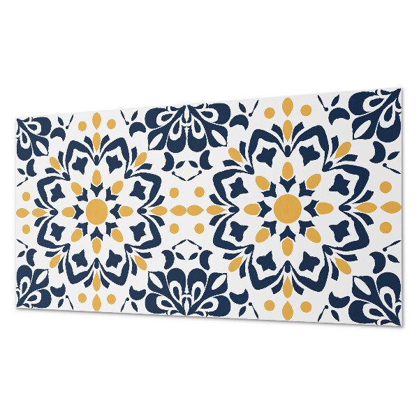 Vinyl wandpaneel Bloemenmandala patroon