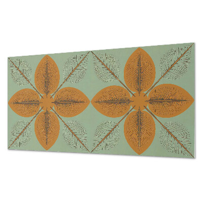 Pvc wandpaneel Bladeren in een symmetrisch patroon
