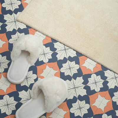 Vinyl wandbekleding Geometrisch bloemenpatroon