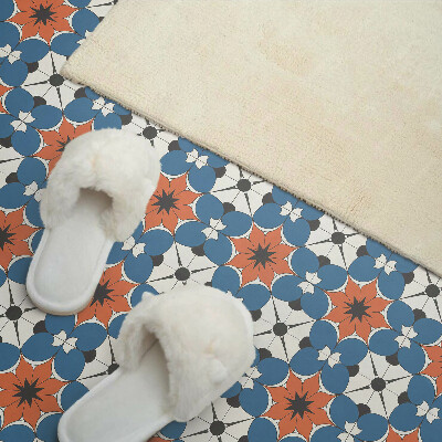 Vinyl wandpaneel Bloemenpatroon op de achtergrond