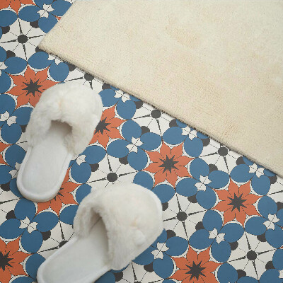 Vinyl wandpaneel Bloemenpatroon op de achtergrond