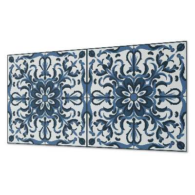 Vinyl wandbekleding Bloemenpatroon met ornamenten