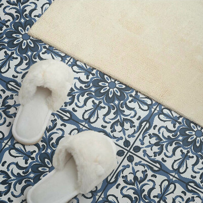 Vinyl wandbekleding Bloemenpatroon met ornamenten