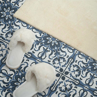 Vinyl wandbekleding Bloemenpatroon met ornamenten